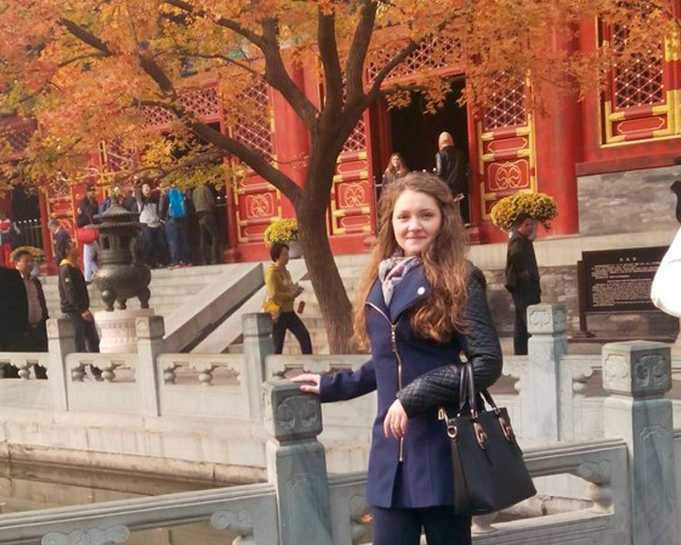 Студентка кафедри туристичного бізнесу – учасниця міжнародної програми мовного стажування у Пекіні